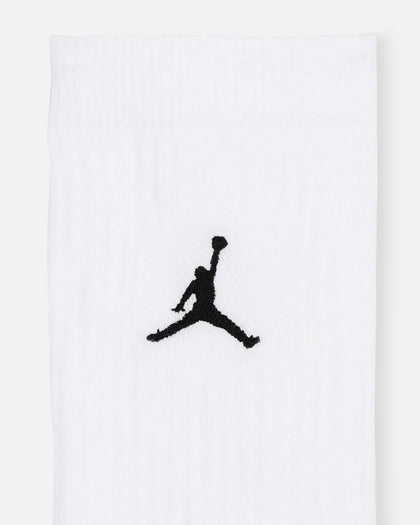 Jordan Everyday Cushioned Crew Socks 6 Pack White/Black