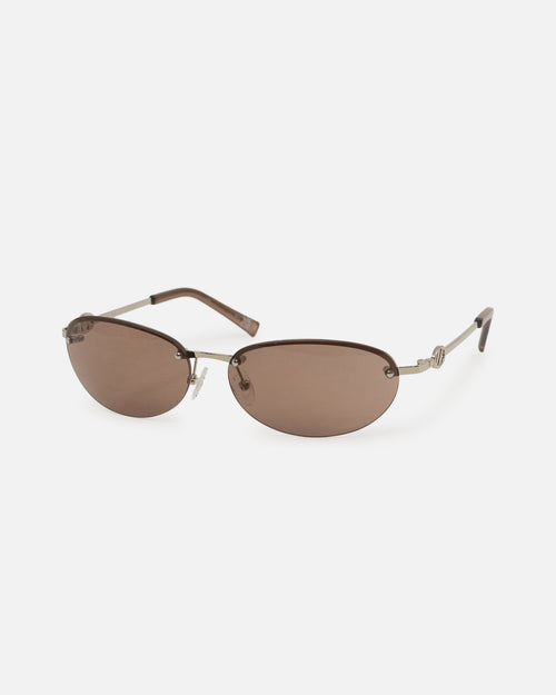 Le Specs Slinky Sunglasses Silver