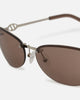 Le Specs Slinky Sunglasses Silver
