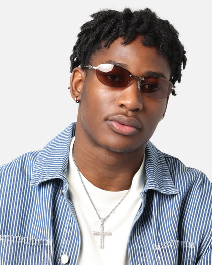 Le Specs Slinky Sunglasses Silver