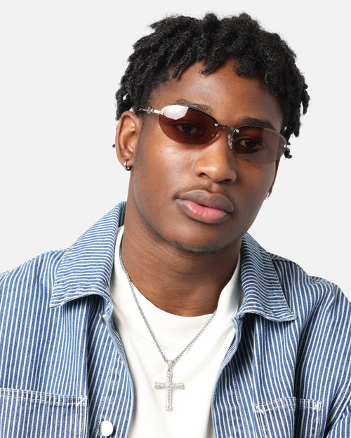 Le Specs Slinky Sunglasses Silver