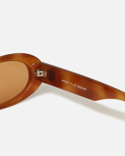 Le Specs Work It Sunglasses Tort