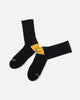 Market X Smiley Heel Crew Socks Black