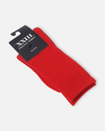 XXIII Crew Socks Red