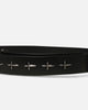 Saint Morta Crossfire Leather Belt Black