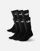 Adidas Trefoil Cushioned Crew Socks 6 Pack Black