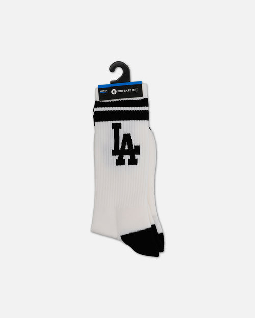 Pro Compression Los Angeles Dodgers Gym Stripe Crew Sock Black/White