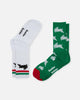 Foot-ies South Sydney Rabbitohs Crew Socks 2 Pack Green/White