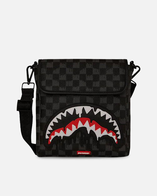 Sprayground Dripping Sharks Messenger Sling Bag Multi
