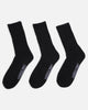 American Thrift Classic Crew Socks 3 Pack Black
