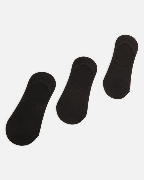 American Thrift Classic No Show Socks 3 Pack Black