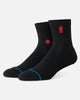 Stance NBA Logoman Quarter Socks Black/Red