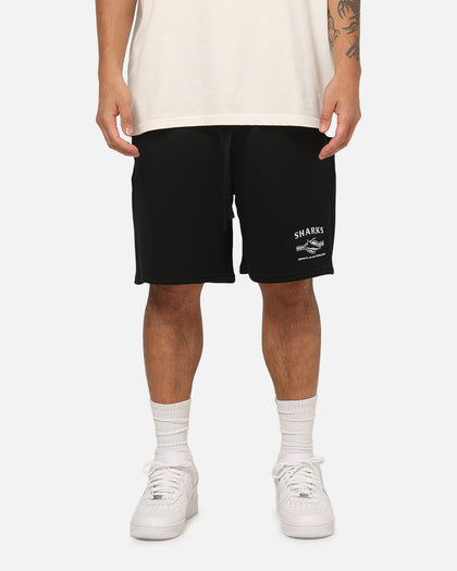 Bleacher Athletic Cronulla-Sutherland Sharks NRL 1908 Track Shorts Black