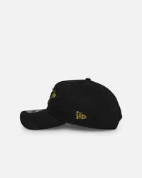 New Era Oklahoma City Thunder 'NBA Black & Gold Embroidery' 9FORTY A-Frame Snapback Black/Gold