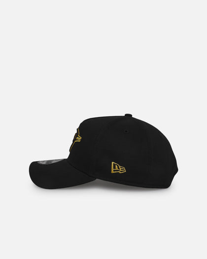 New Era Oklahoma City Thunder 'NBA Black & Gold Embroidery' 9FORTY A-Frame Snapback Black/Gold