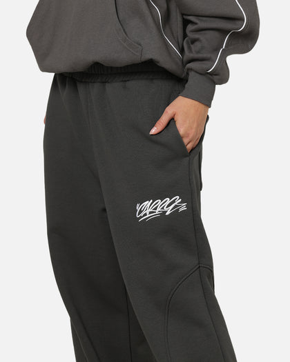 Carre Off Grid Panelled Trackpants Dark Grey