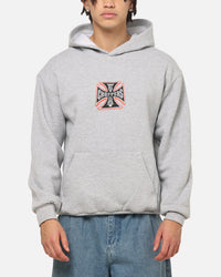 West Coast Choppers Choppers Cross Hoodie Grey Marle