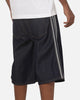 Adidas  Adicolor Jorts Mid-Rise Straight Leg Firebird Shorts Indigo Denim