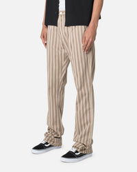 MNML B389 Striped Flare Pants Brown