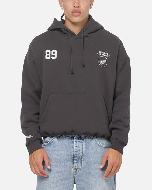 Mitchell & Ness Classic All Blacks Box Hoodie Washed Black