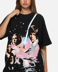 73Studio Star Wars '77 A New Hope All Print T-Shirt Black