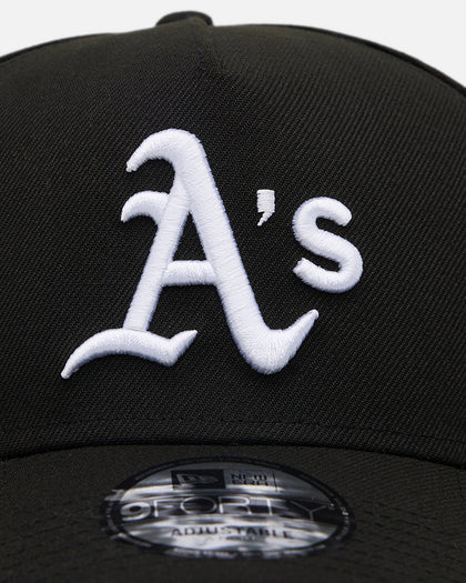 New Era Oakland Athletics 'Easy Black and White' 9FORTY A-Frame Snapback Black/White