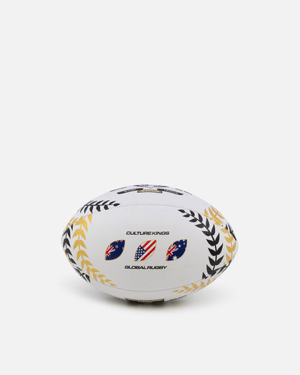 Culture Kings NFS Rugby Ball 24 White/Black/Gold