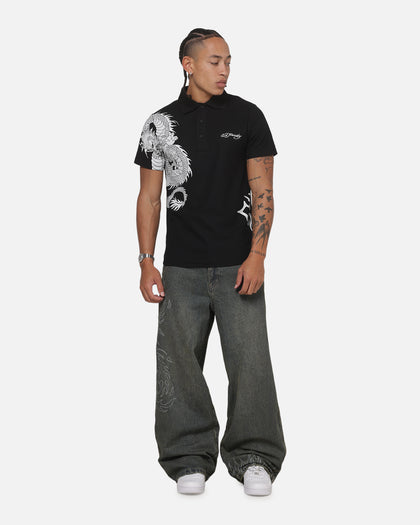 Ed Hardy Euro Polo Shirt Black