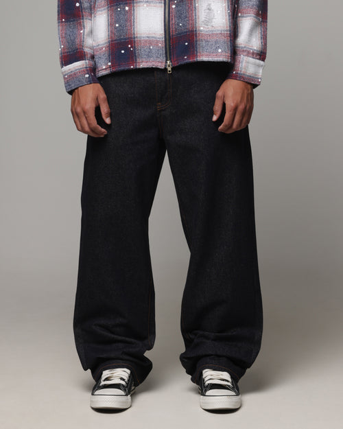 American Thrift Vintage Straight Jeans Raw Blue