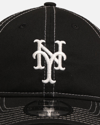 New Era New York Mets 'Contrast Chrome' 9TWENTY Casual Trucker Strapback Black