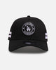 New Era Los Angeles Dodgers 'Stripe' 9FORTY A-Frame Trucker Snapback Black/White
