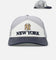 Pro Standard New York Yankees Chevron Pinch Front Trucker Snapback Midnight Navy