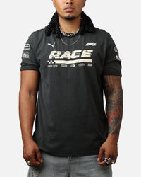 Puma F1 Ringer T-Shirt Black