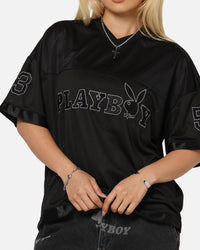 Playboy Boxy Football Jersey Black