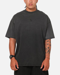Saint Morta Athltc R3 Boxy T-Shirt Washed Black