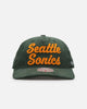 Mitchell & Ness Seattle Sonics Stack Script Corduroy Snapback Green