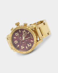 Nixon X Culture Kings 51-30 Chrono Gold/Oxblood