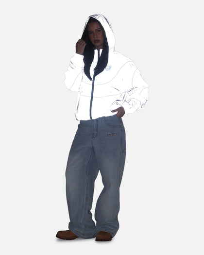 Mitchell & Ness Las Vegas Raiders Nylon Tracksuit Jacket Grey
