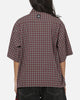 Worship Catharsis Box Crop Shirt Red Check