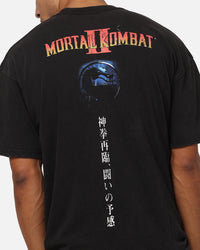 73Studio X Mortal Kombat 2 Vintage T-Shirt Black Acidwash