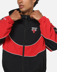 Mitchell & Ness Chicago Bulls Nylon Tracksuit Jacket Black/Red