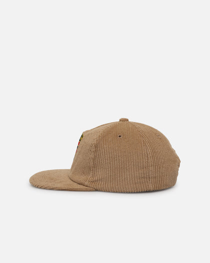 Market Ultimate Performance 5 Panel Corduroy Snapback Khaki