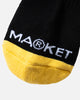 Market X Smiley Sunrise Socks Black
