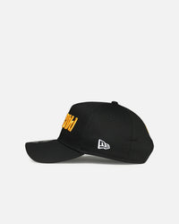 New Era Green Bay Packers 'Upside Down Logo' 9FORTY A-Frame Snapback Black