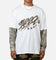 Carre Graffiti Layered Long Sleeve T-Shirt Off White