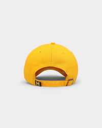 47 Brand Michigan Wolverines '47 Clean Up Strapback Gold