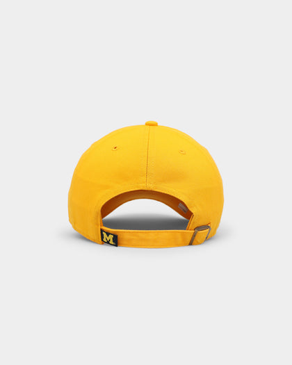 47 Brand Michigan Wolverines '47 Clean Up Strapback Gold