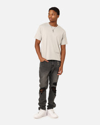 Saint Morta Lafayette Cropped T-Shirt Grey