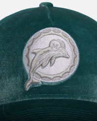New Era Miami Dolphins 'Velvet Dreams 2.0' 9FORTY A-Frame Snapback Pine Green