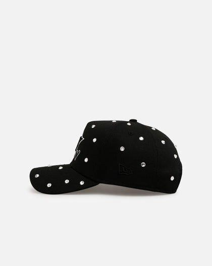 New Era Houston Astros 'Black Satin Hearts' 9FORTY A-Frame Snapback Black